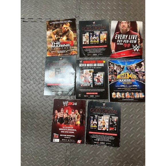 8 pc WWE Magazine Lot‎ 2013 2014 Daniel Bryan WWF Retro AEW John Cena Wrestling - Picture 4 of 12
